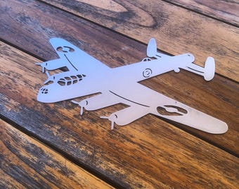 RAF Lancaster Bomber, Aircraft, War Plane, Remembrance , Garden Gift, Rusty Art, Garden Art , Metal Art, Military, Veterans Day, War Plane,