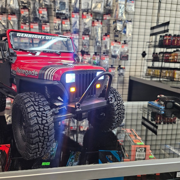 Axial CJ7 to YJ Grille Conversion SCX10 3 RC Rock Crawler