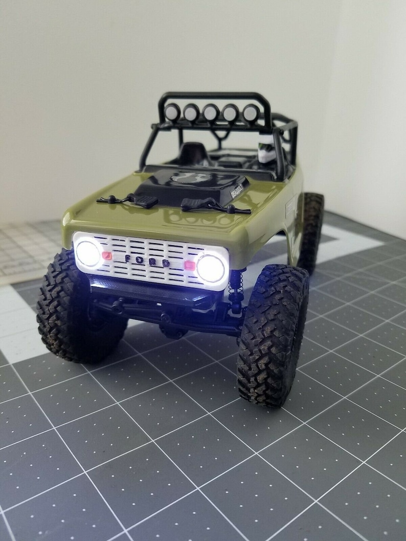 Axial Micro SCX24 Deadbolt LED Headlight Grille and Bumper Etsy
