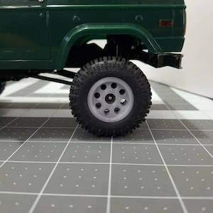 1/24 1.0 &quot;8HOLE&quot; Beadlock Wheel AXIAL SCX24 RC4WD Crawlers 7MM hex micro rc
