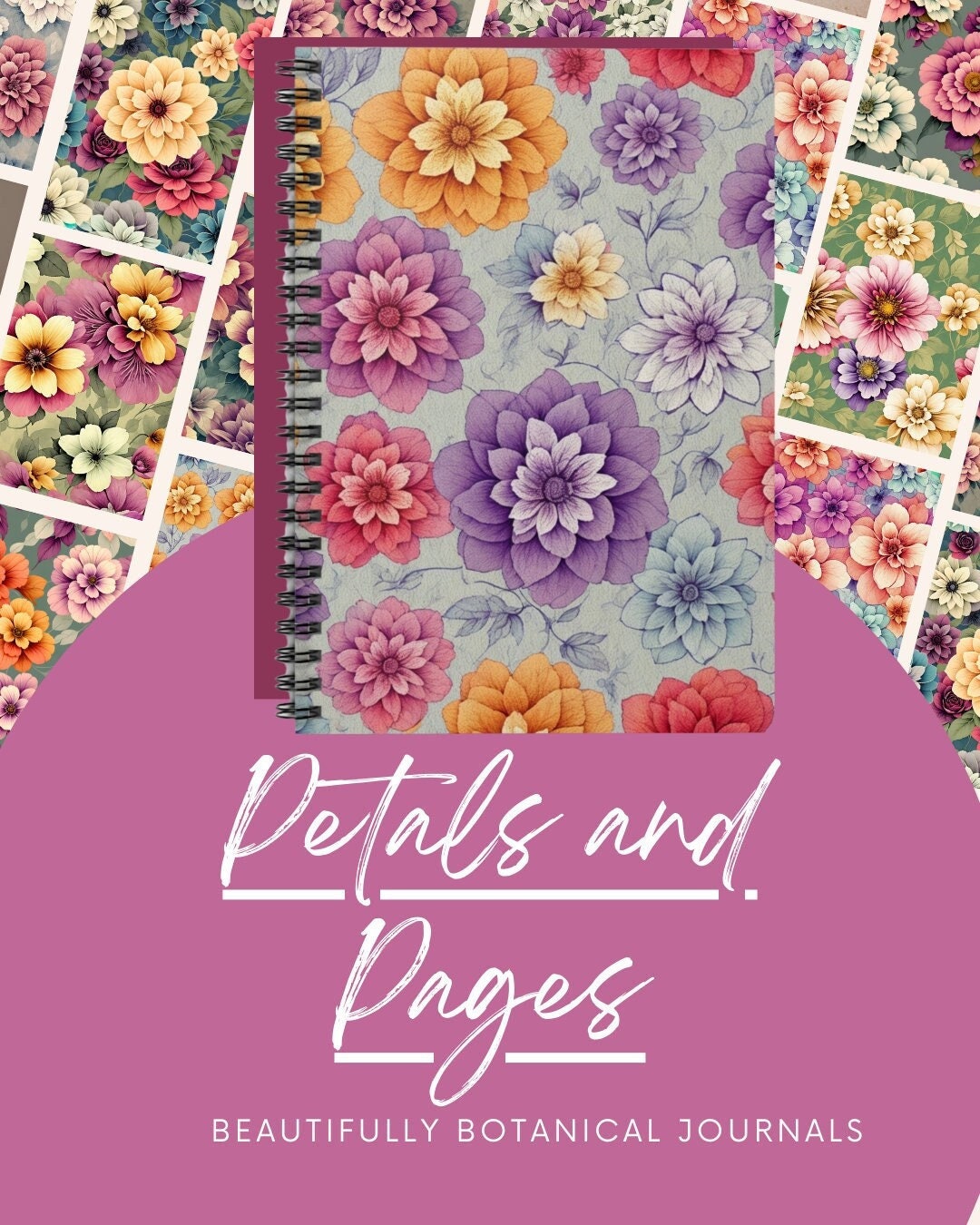 Petals and Pages Beautifully Botanical Journals 5 of 12 Etsy