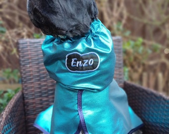 Show Coat para cocker spaniel, Personalizado, Redgranate bordado, Abrigo para perros,