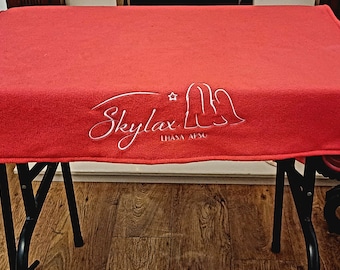 Personalised Dog Blanket for Tabley & Trolleys - Show and Competition, Redgranate, Embroidered Dog Blanket