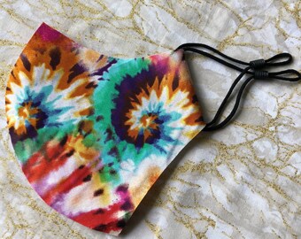 Tie Dye Adult Adjustable Face Mask