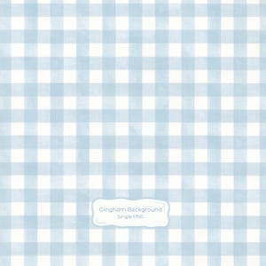 Dusty Light Blue Gingham Background PNG