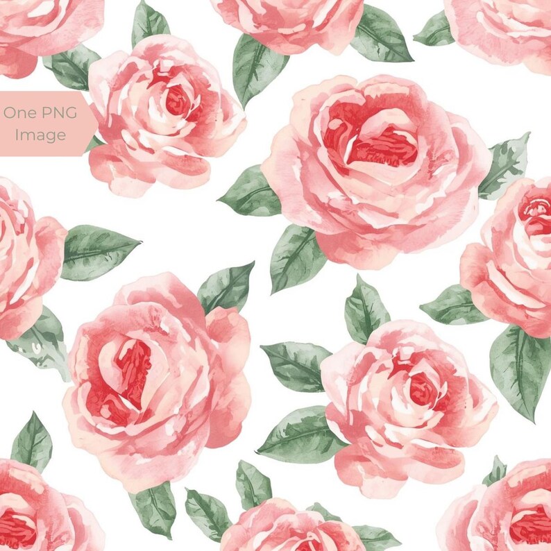 Pink Roses Rose Floral Background Watercolor - Etsy