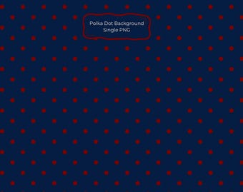 Navy Blue Dark Red Polka Dot Background PNG