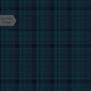 Puede incluir: Un patrón sin costuras con un diseño de cuadros clásico en tonos verde azulado y azul marino. El patrón consiste en líneas verticales y horizontales que se cruzan, creando un efecto de cuadrícula. La imagen incluye el texto "One PNG Image".