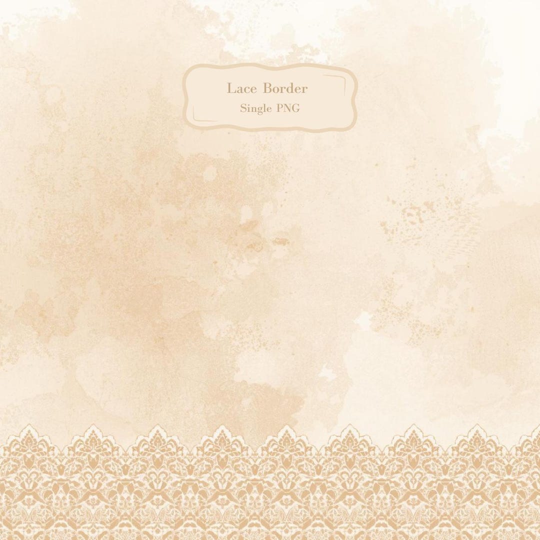 Champagne Lace Bottom Border Background PNG - Etsy