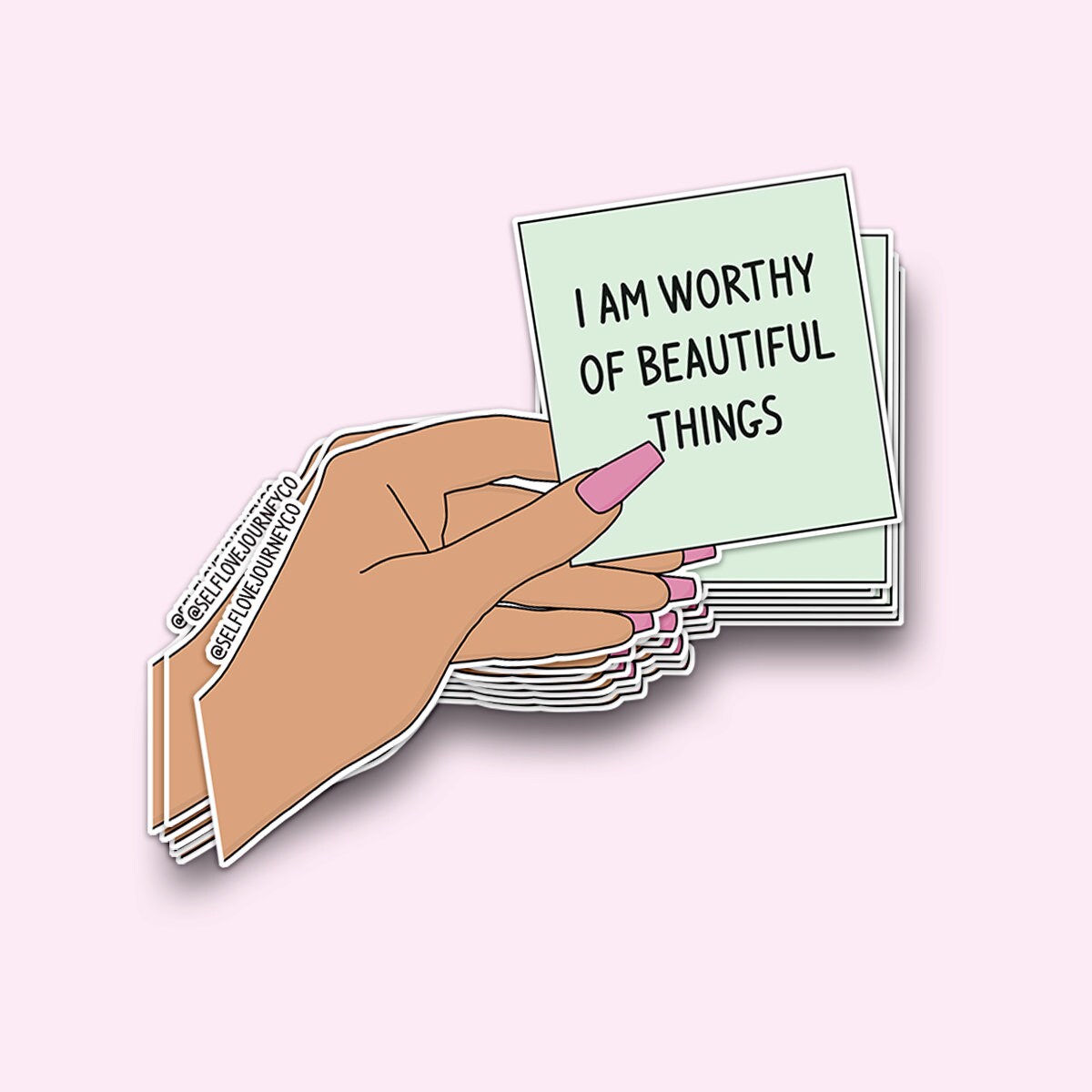 Self love Stickers quote post it note sticker Laptop Sticker Etsy