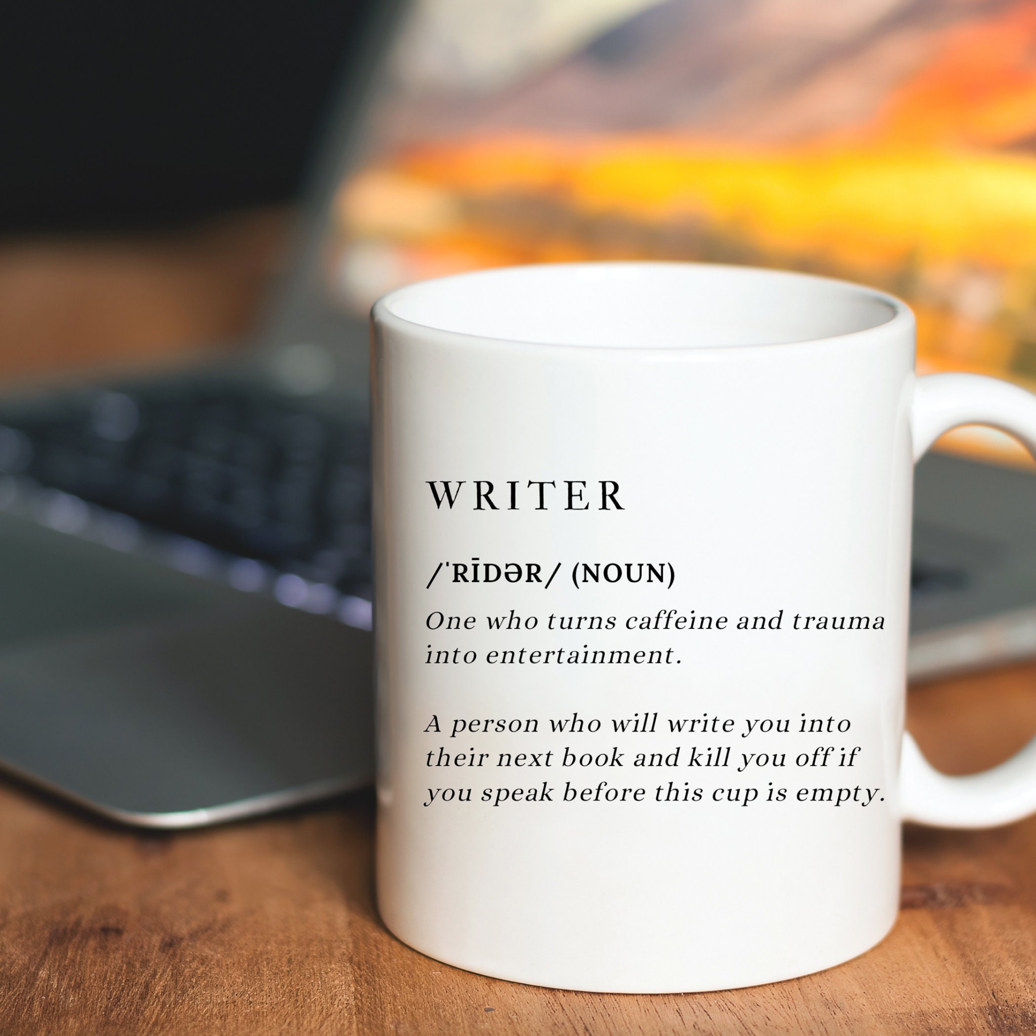 Coffee Mug for Writers 11 oz White Ceramic Coffee Mug for Etsy