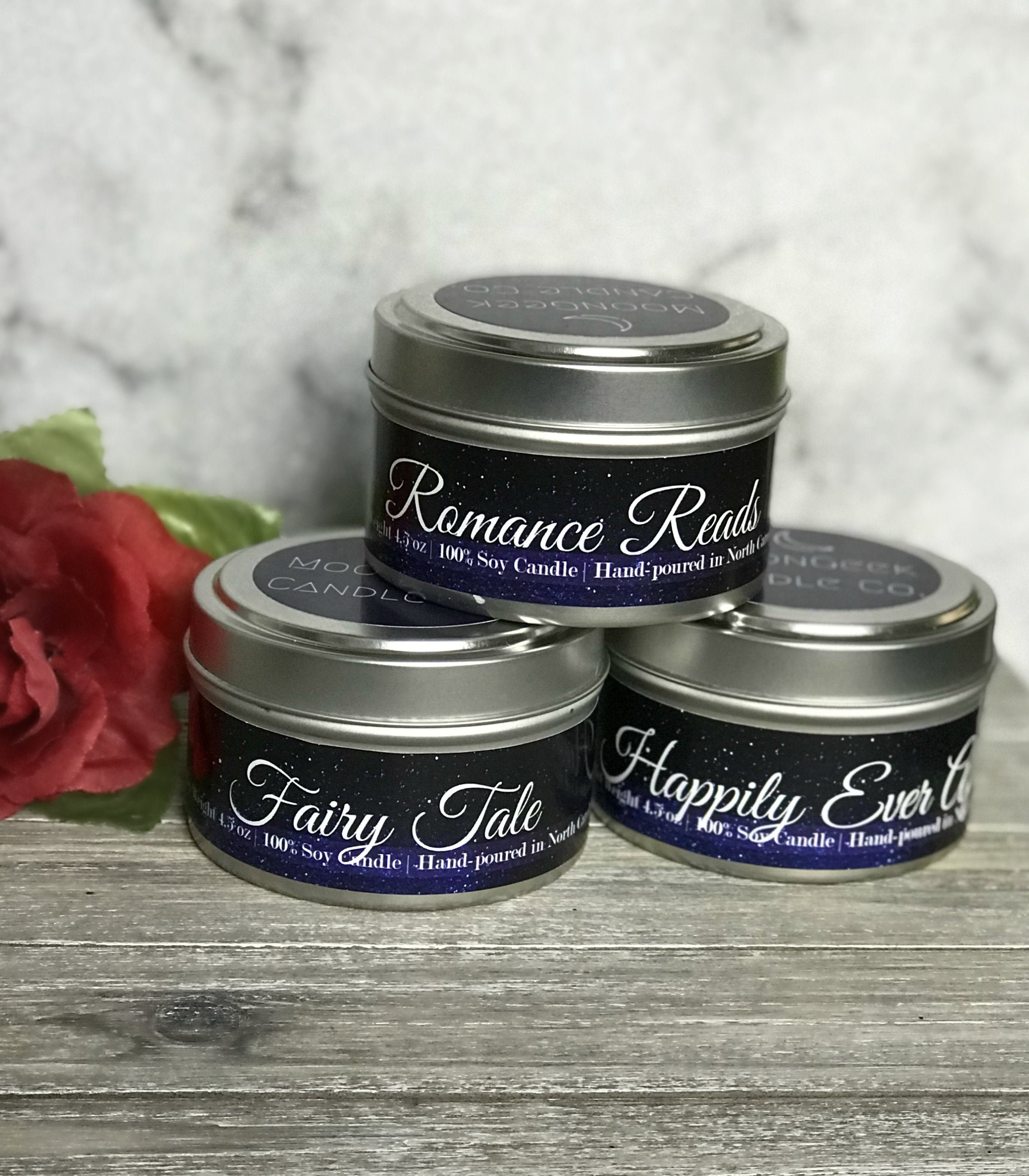 Bookish Candles Sample Pack Three 4.5 oz Scented Soy Candle Etsy