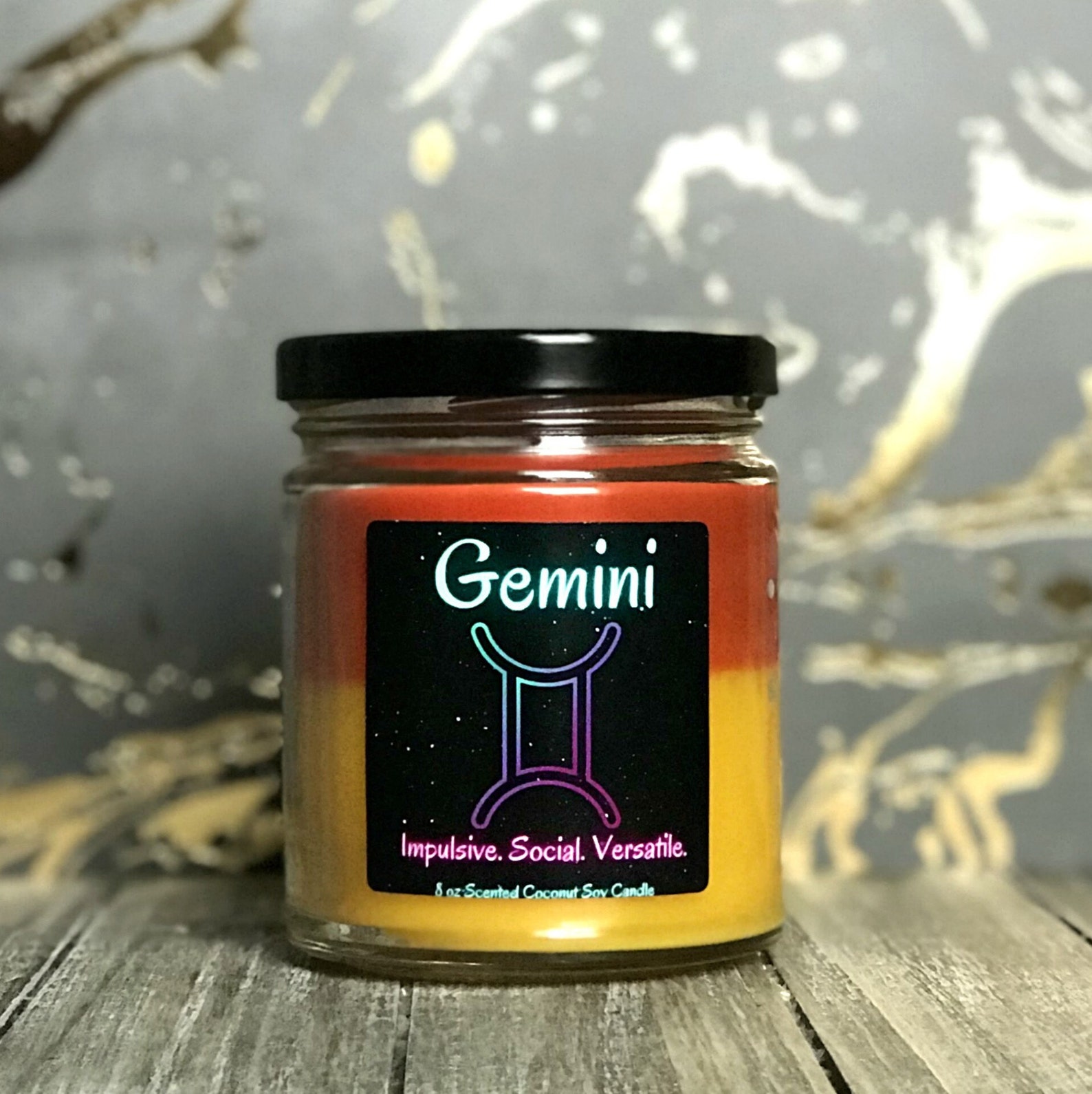 Zodiac Candle Set Pick 2 Scented Astrology Candles Zodiac Etsy