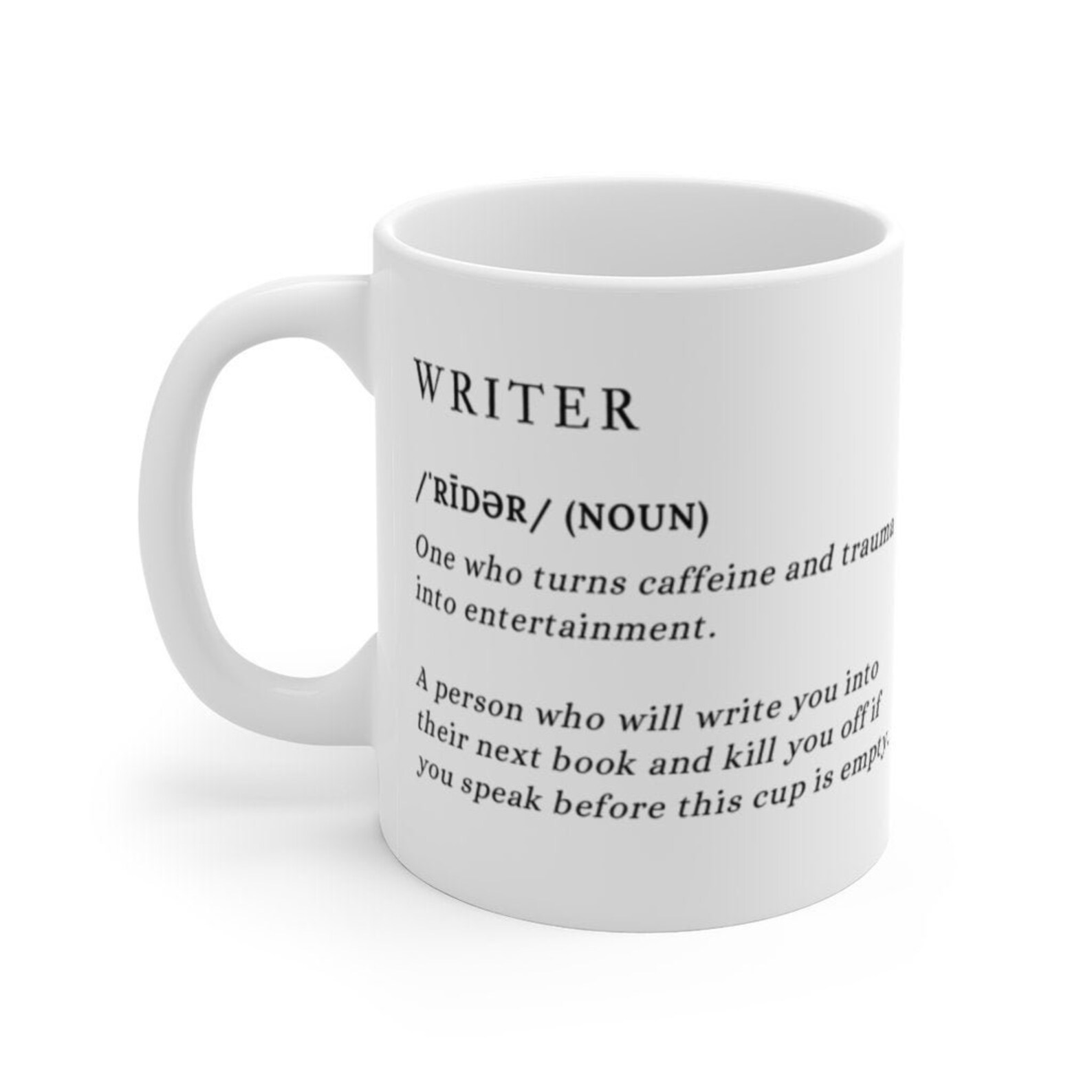 Coffee Mug for Writers 11 oz White Ceramic Coffee Mug for Etsy