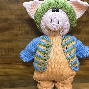 Cerdo hecho a mano, cerdo de ganchillo, cerdo amigurumi, patrón, regalo para niña y niño, regalos para todos