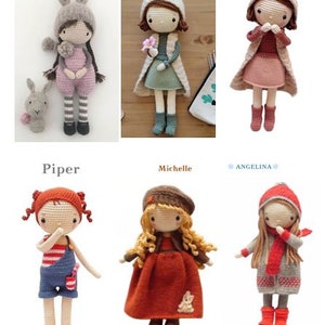Dolls, knitting dolls, amigurumi doll, stuffed doll