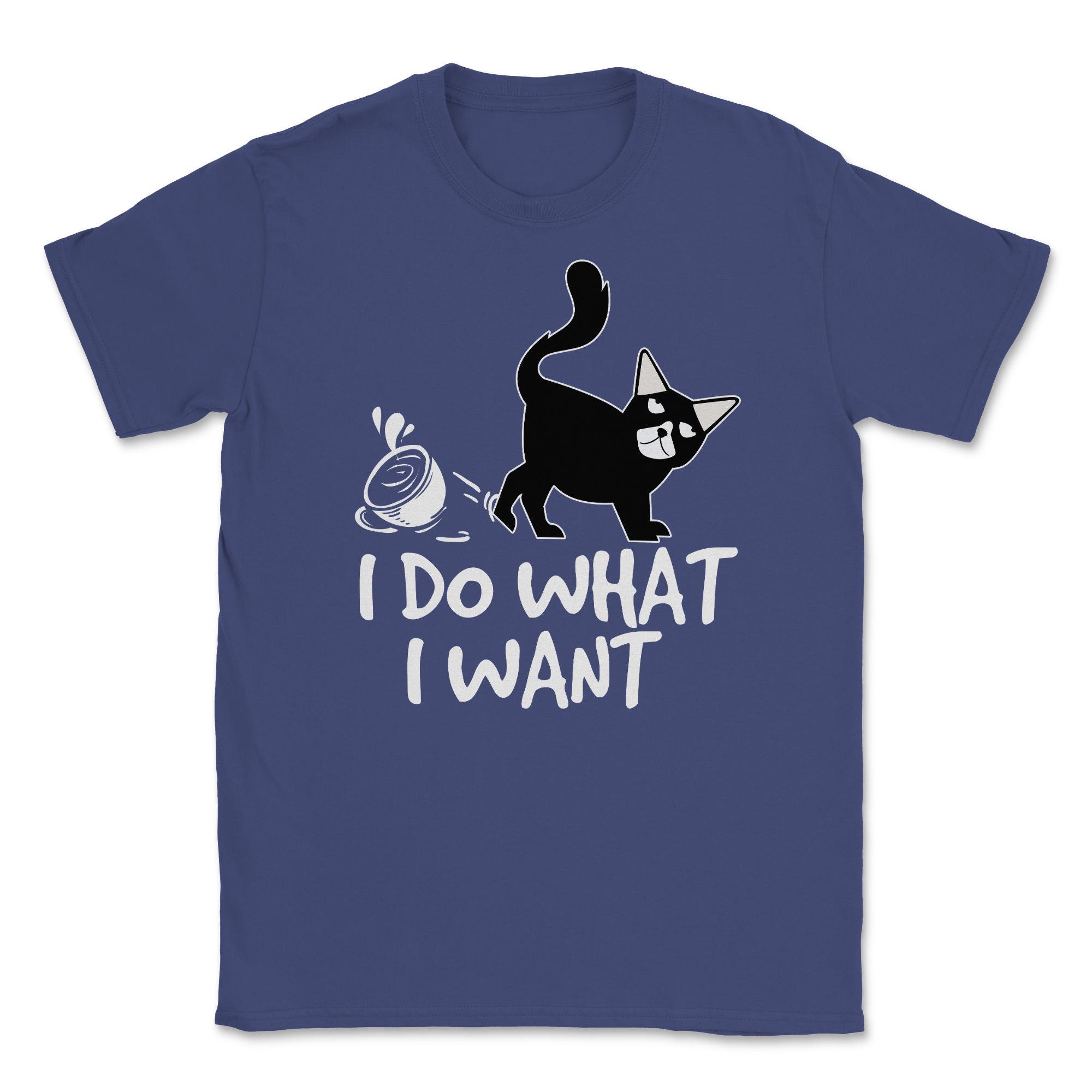 I Do What I Want Cat graphic Cat Tee Kitty print Unisex | Etsy