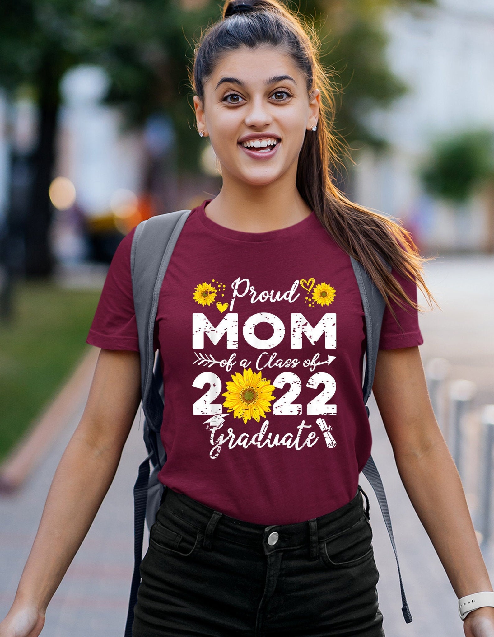 Proud Mom Of A Class Of 2022 Graduation Seniors Sunflower | Etsy