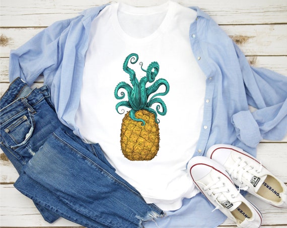 pineapple octopus t shirt