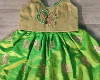 pattu dress designs for baby girl