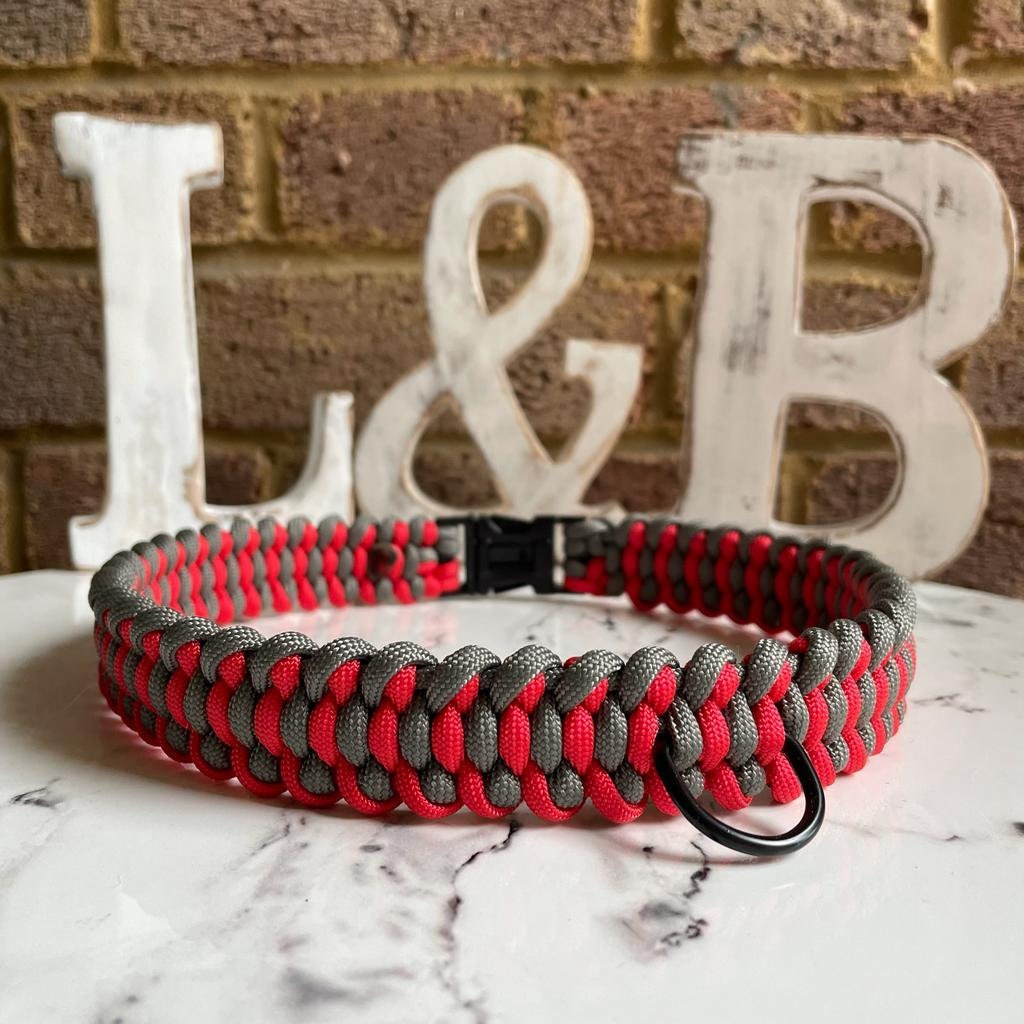 Dogs Collars Made to order Hand Woven Paracord Dog Collars Etsy