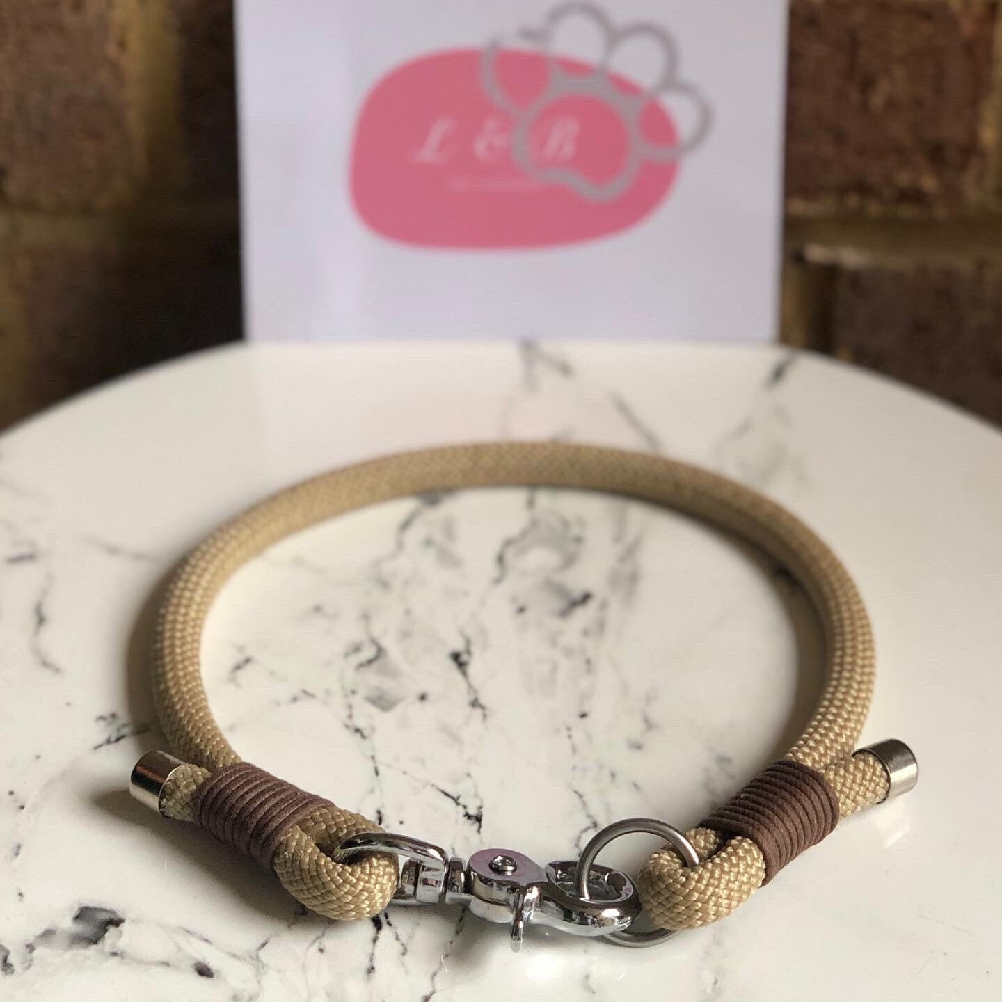 Handmade Rope Dog Collar & Lead Set Etsy