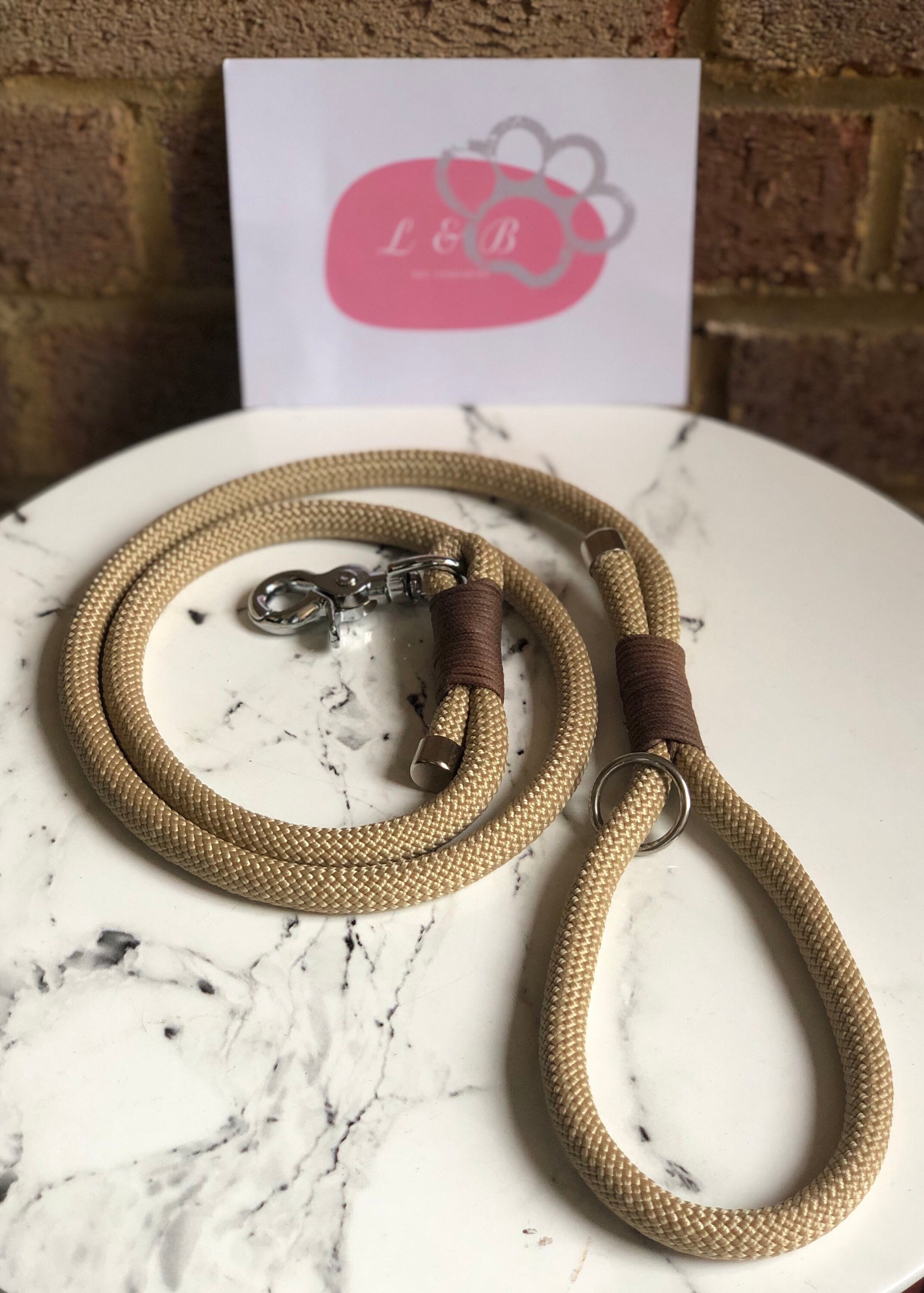 Handmade Rope Dog Collar & Lead Set Etsy