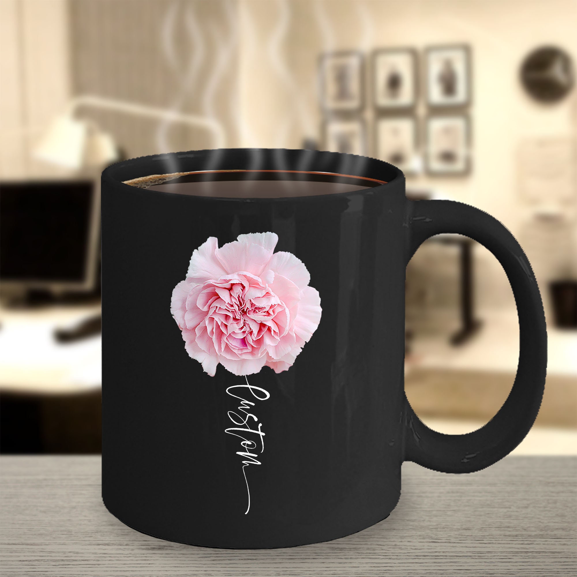 Carnation Mug Carnation Carnation Gifts Personalized Etsy