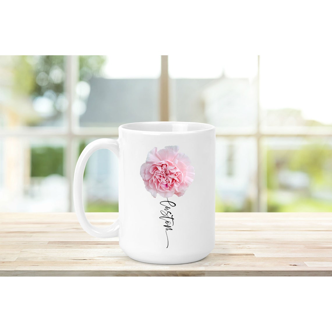 Carnation Mug Carnation Carnation Gifts Personalized Etsy