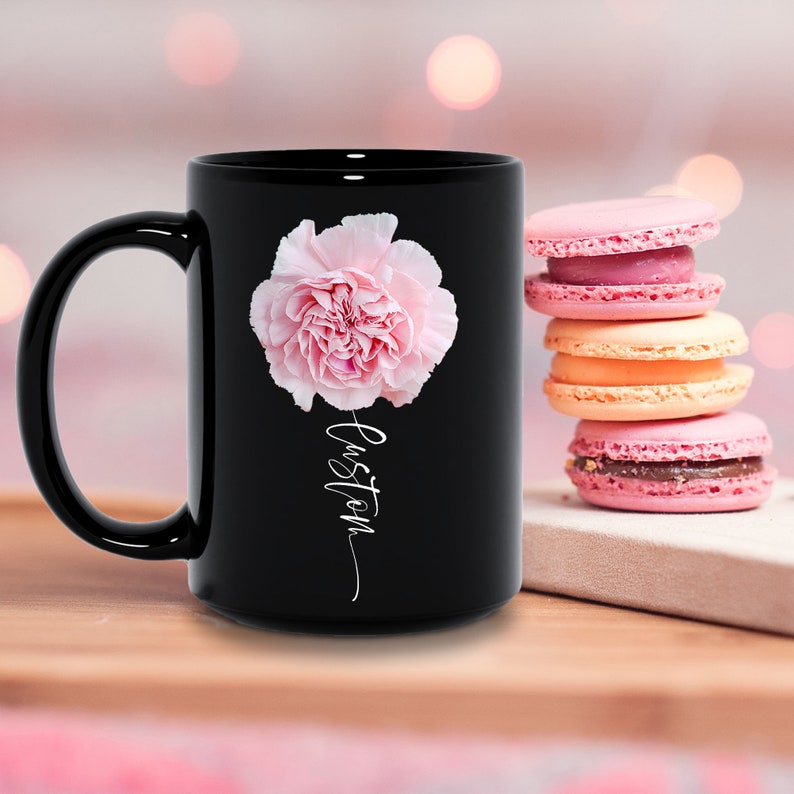 Carnation Mug Carnation Carnation Gifts Personalized Etsy