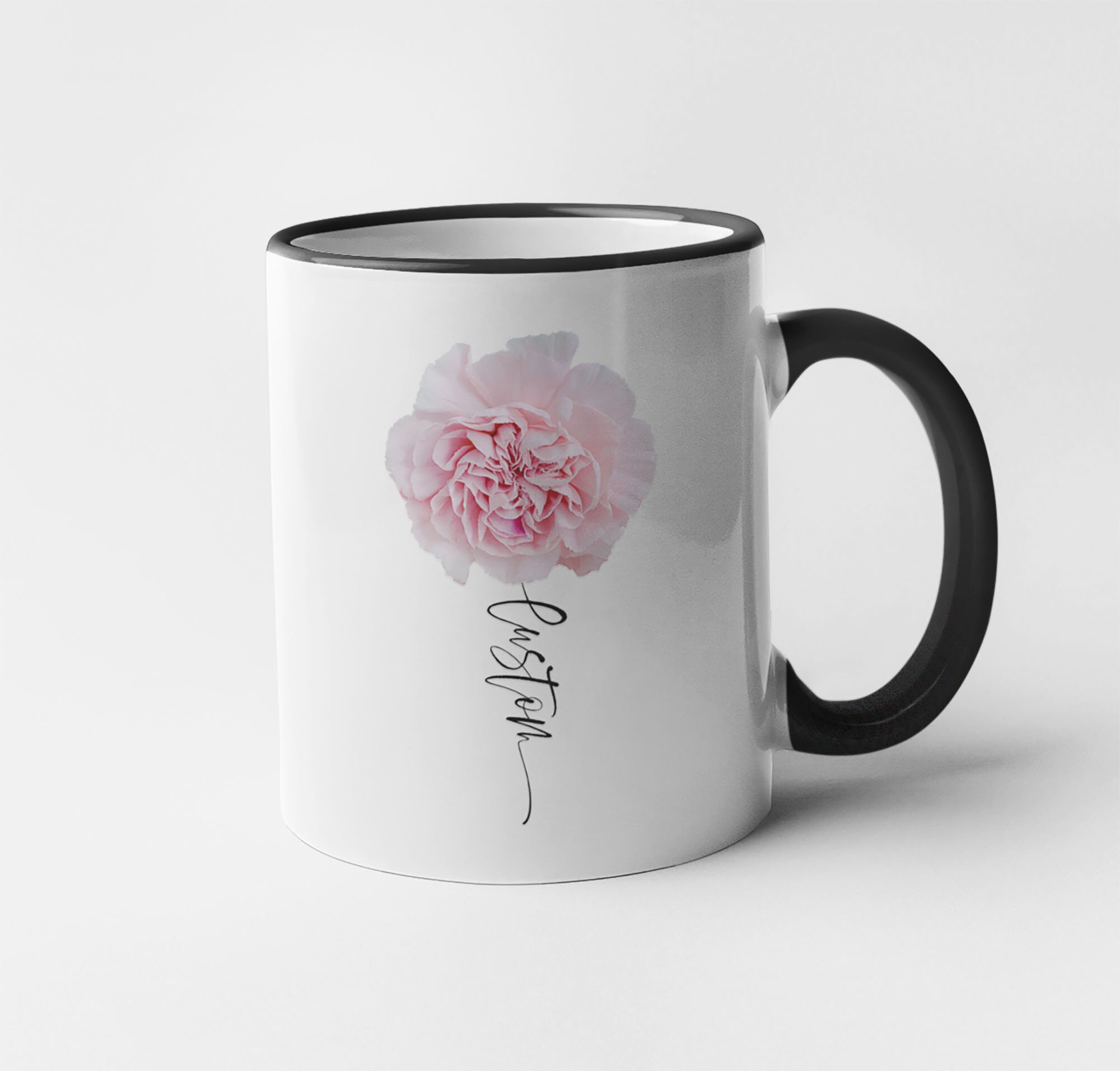 Carnation Mug Carnation Carnation Gifts Personalized Etsy