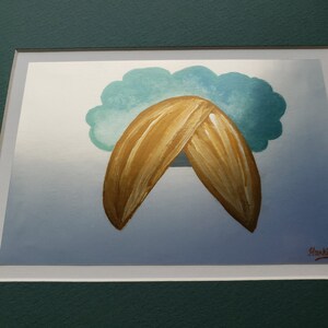 Almost The Sun | Turban abstract art | Metallic paper