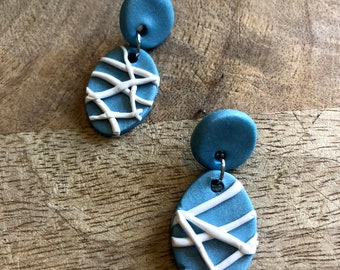 Boucles d’oreilles en argile polymère UNC