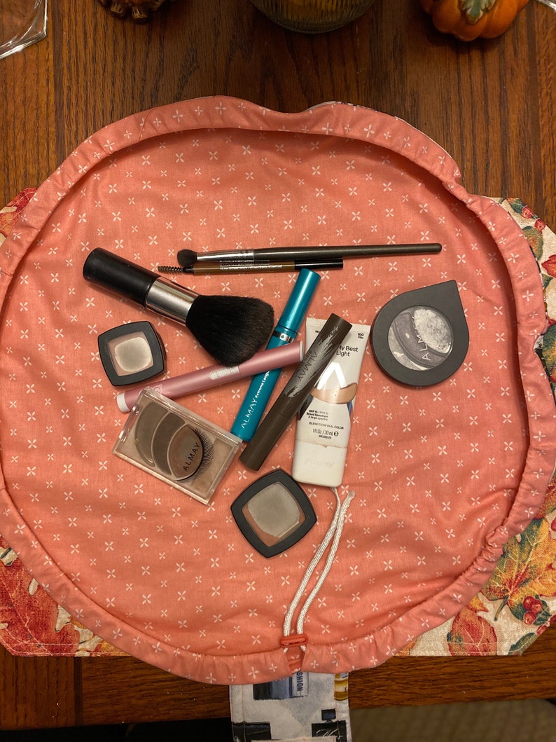 Fashionista Custom Drawstring Makeup Bag Layngo Travel Etsy