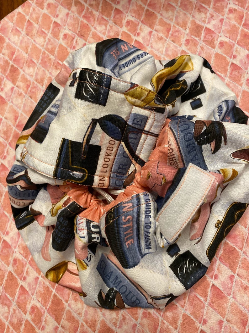 Fashionista Custom Drawstring Makeup Bag Layngo Travel Etsy