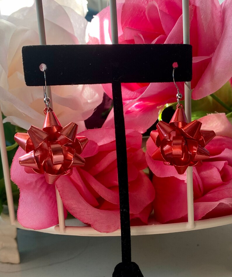 Christmas Ribbon Earrings