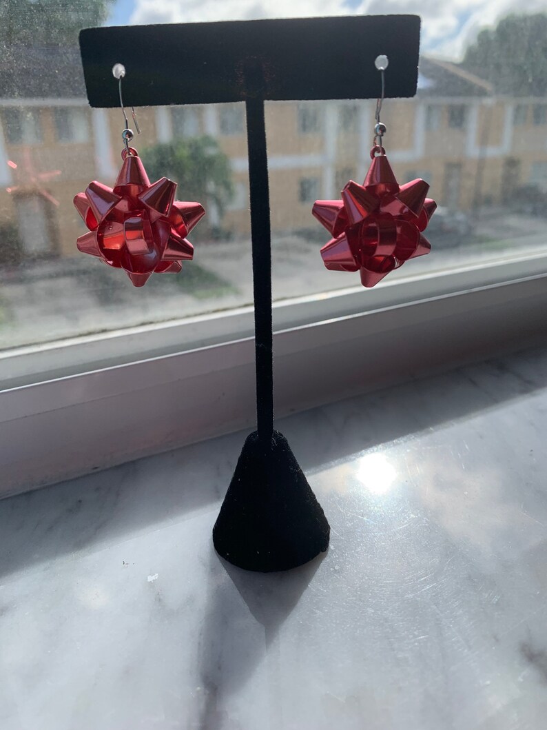 Christmas Ribbon Earrings
