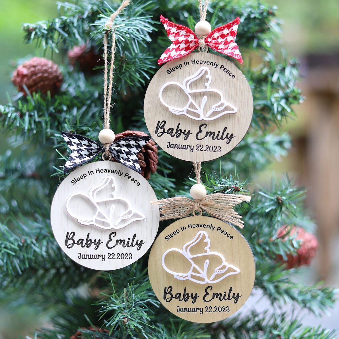 Personalized Baby Memorial Ornament Infant Loss Ornament Etsy