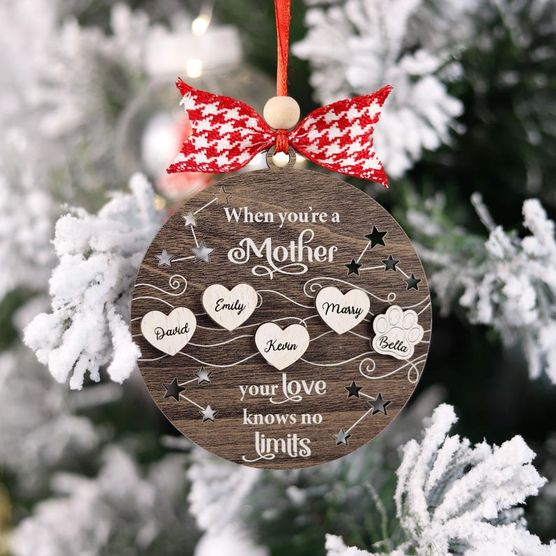 Personalized Reunion Family Ornament, Your Love Knows No Limit, Moving