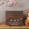 Personalized Wooden Sign for Grandparents, Gift from Grandkids, Grandchildren Names with Family Tree Plaque, Grandma Gifts, Gift for Grandpa