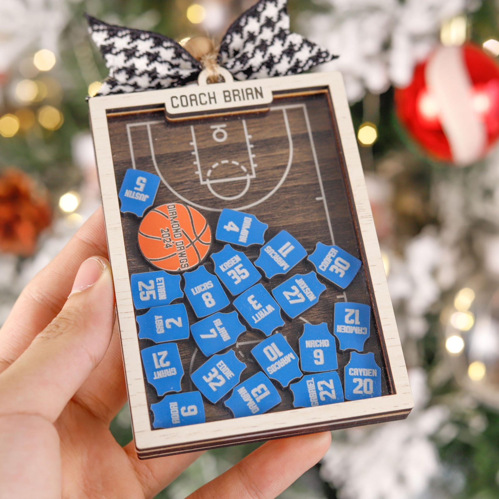 Customized Basketball Family Ornament, Basketball Players Gifts ...