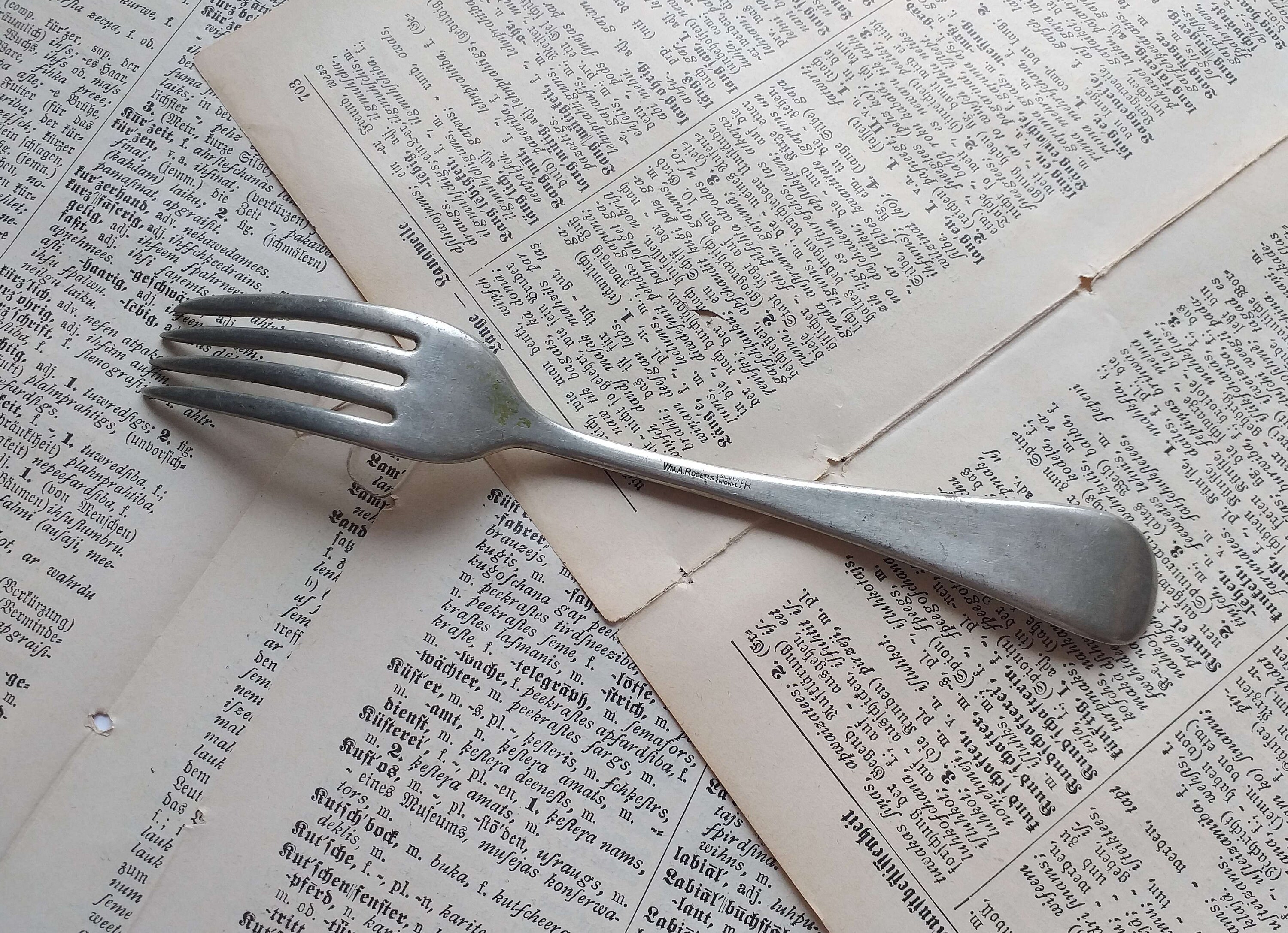 Med Dept USA Army Fork Silver Nickel Rogers US Army Fork Etsy