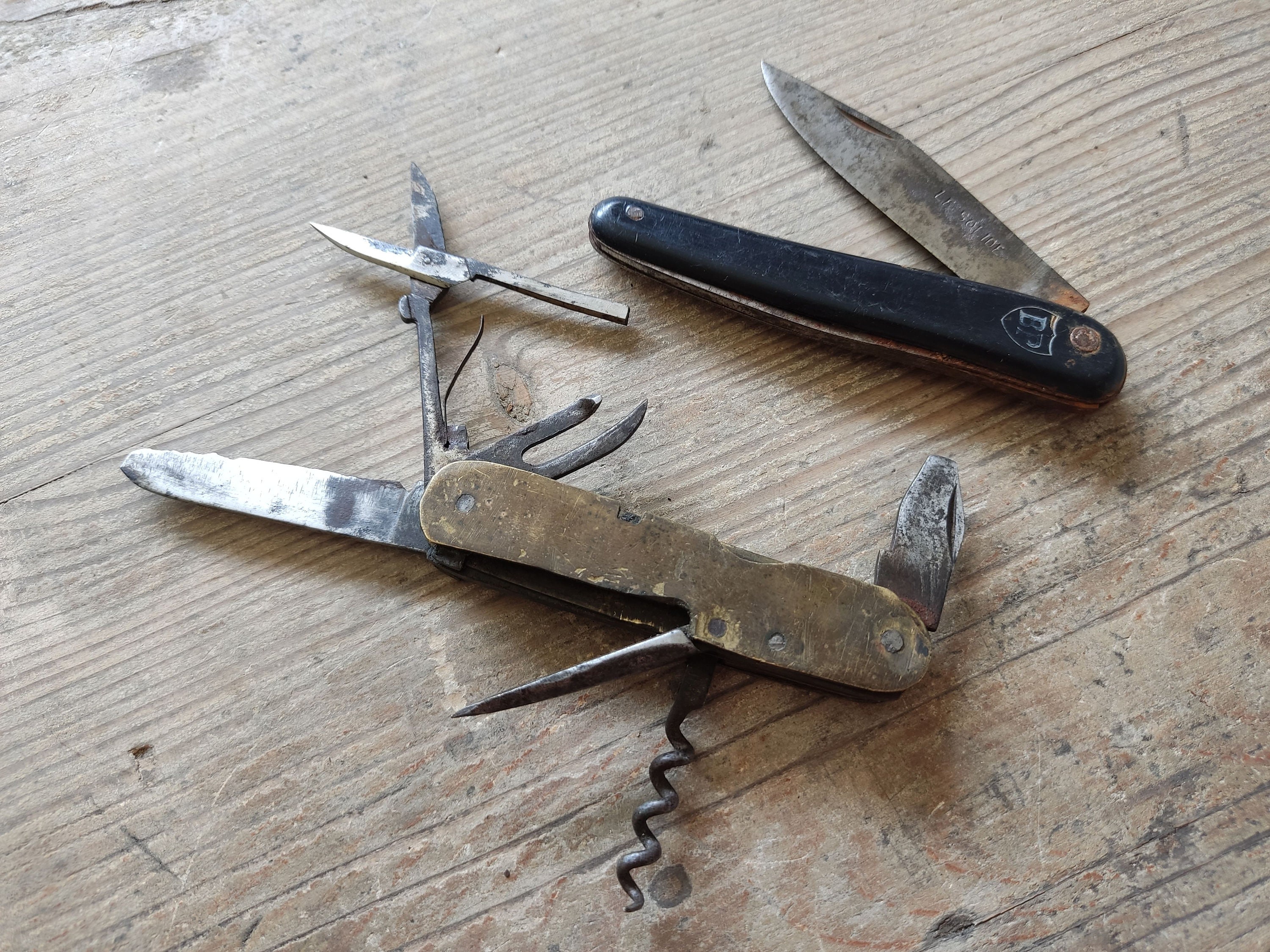 Old pocket knife folding knife multitool knife le solide etsy
