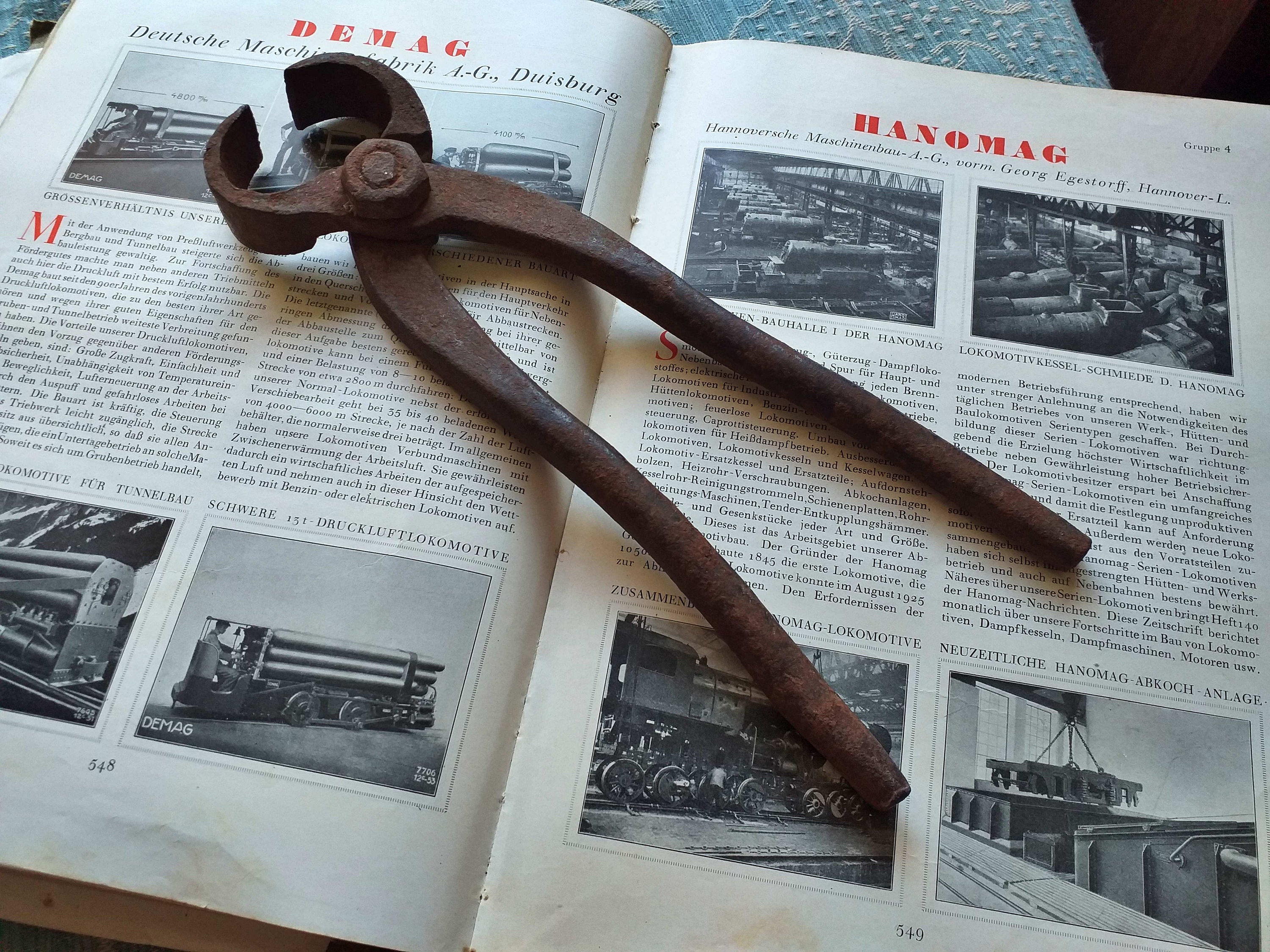 Antique Pliers Hand Blacksmith Large Tool Nippers Etsy