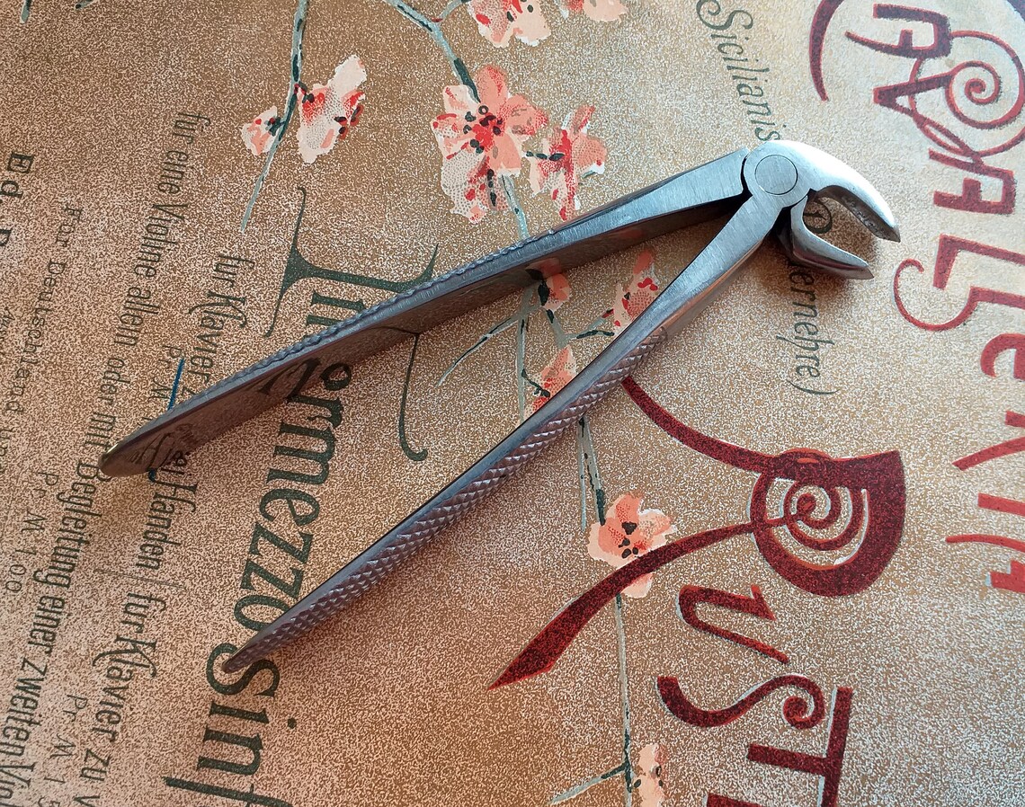 Vintage Dental Teeth Removal Tool Tooth Teeth Forceps Dental Etsy