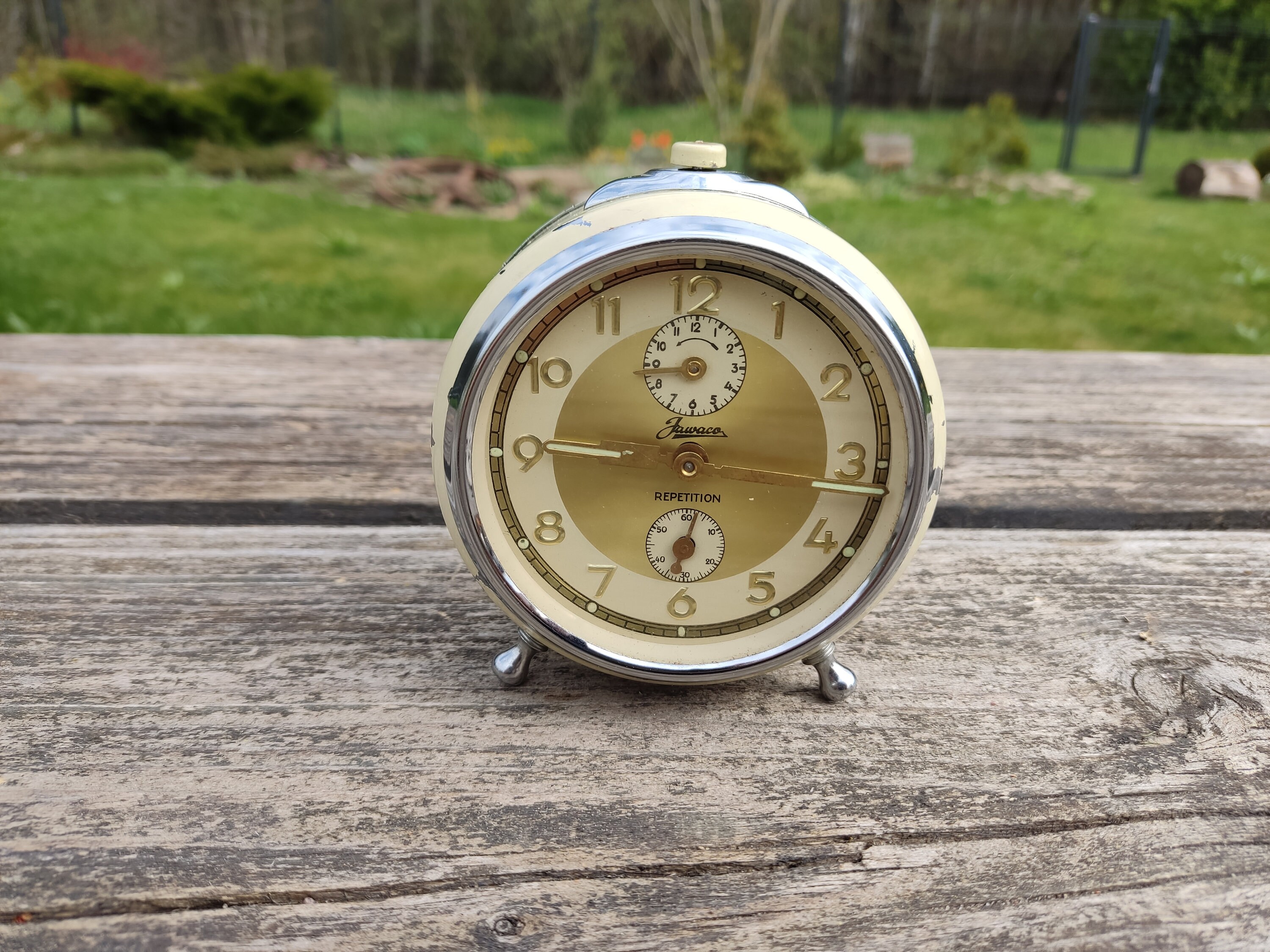 Vintage Germany Alarm Clock Jawaco Repetition Big Metal German Alarm Clock for Parts or Repair Etsy UK