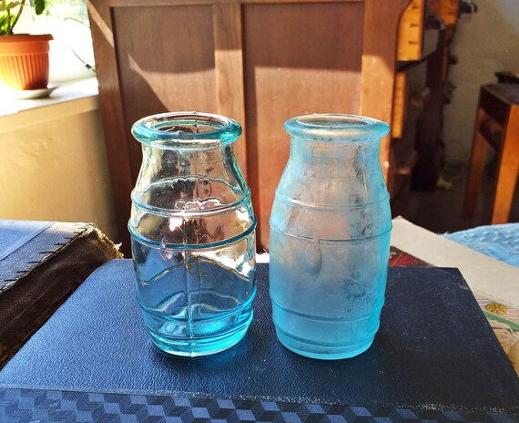 Antique Old Honey Glass Bottle Clear 21 - Antique Glass Honey Jars Antique Old Honey Glass Bottle Clear 21 - Antique Glass Honey Jars