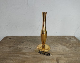 Vintage 24k gold Plated Brass Vase Made in Germany