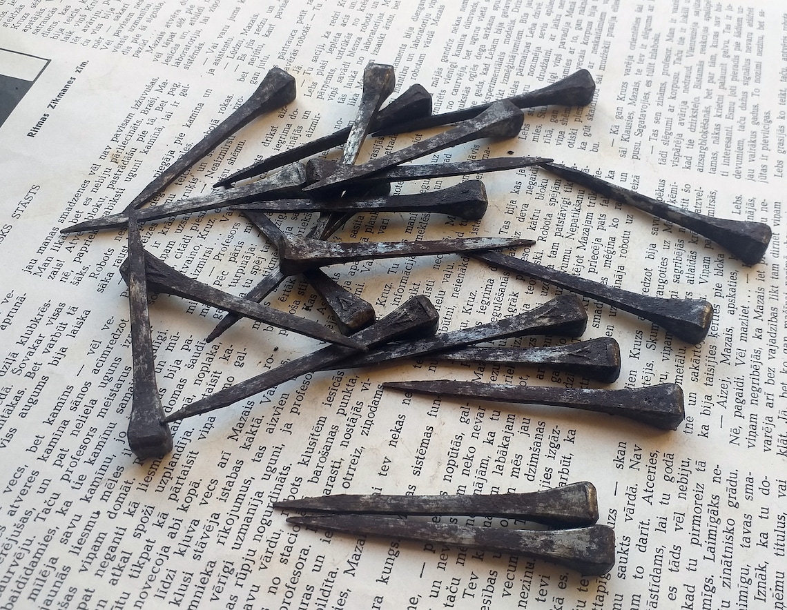 Vintage Horse Shoe NailsOld Square Heads NailsHorsheshoe Etsy