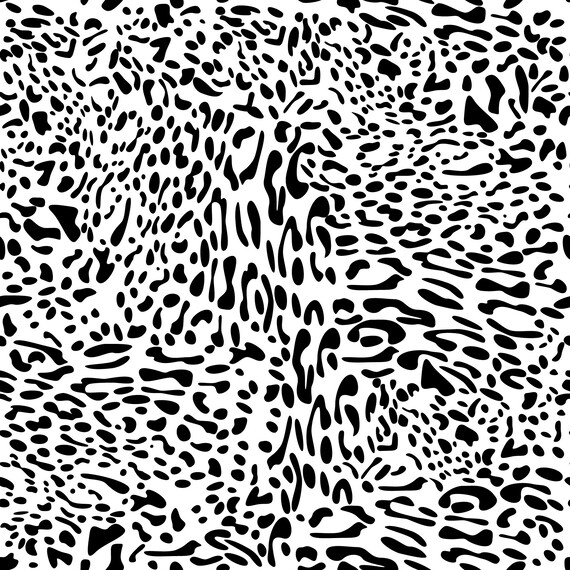 Download Leopard Print Svg Eps Png Sheetah Spots Vector Animal Skin Etsy
